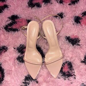 Topshop Blush Strappy Heels